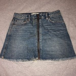 Free People Jean Skirt